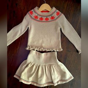 Cynthia Rowley 4T sweater skirt outfit set
